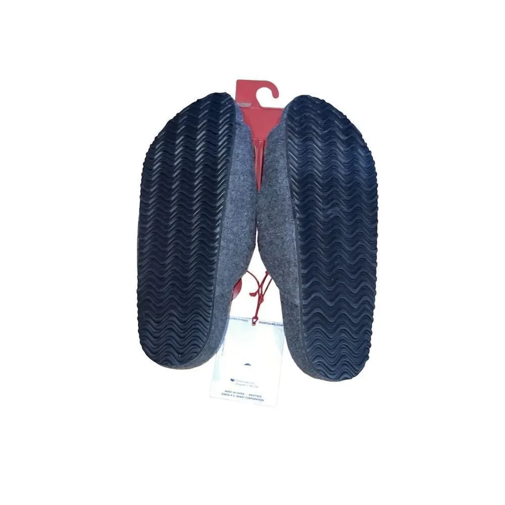 Dearfoams Men's Maddox Wool Blend Strap Slides Size Small (7-8) NWT